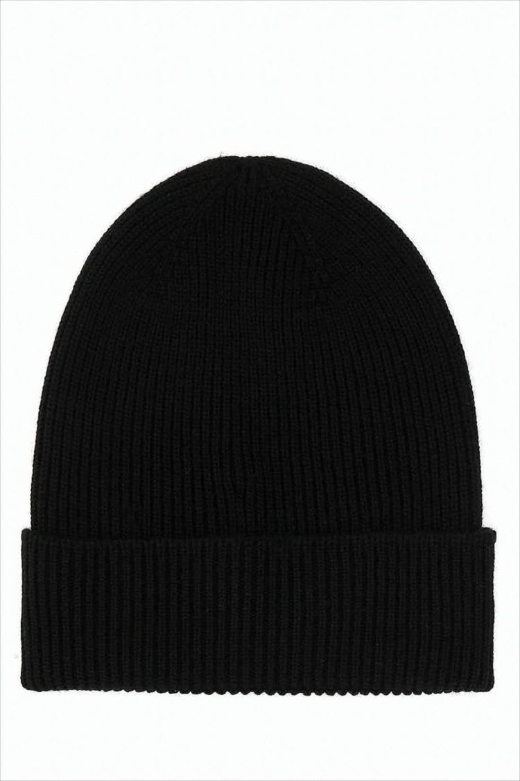 Moncler Ribbed Knit Beanie With Folded Cuff