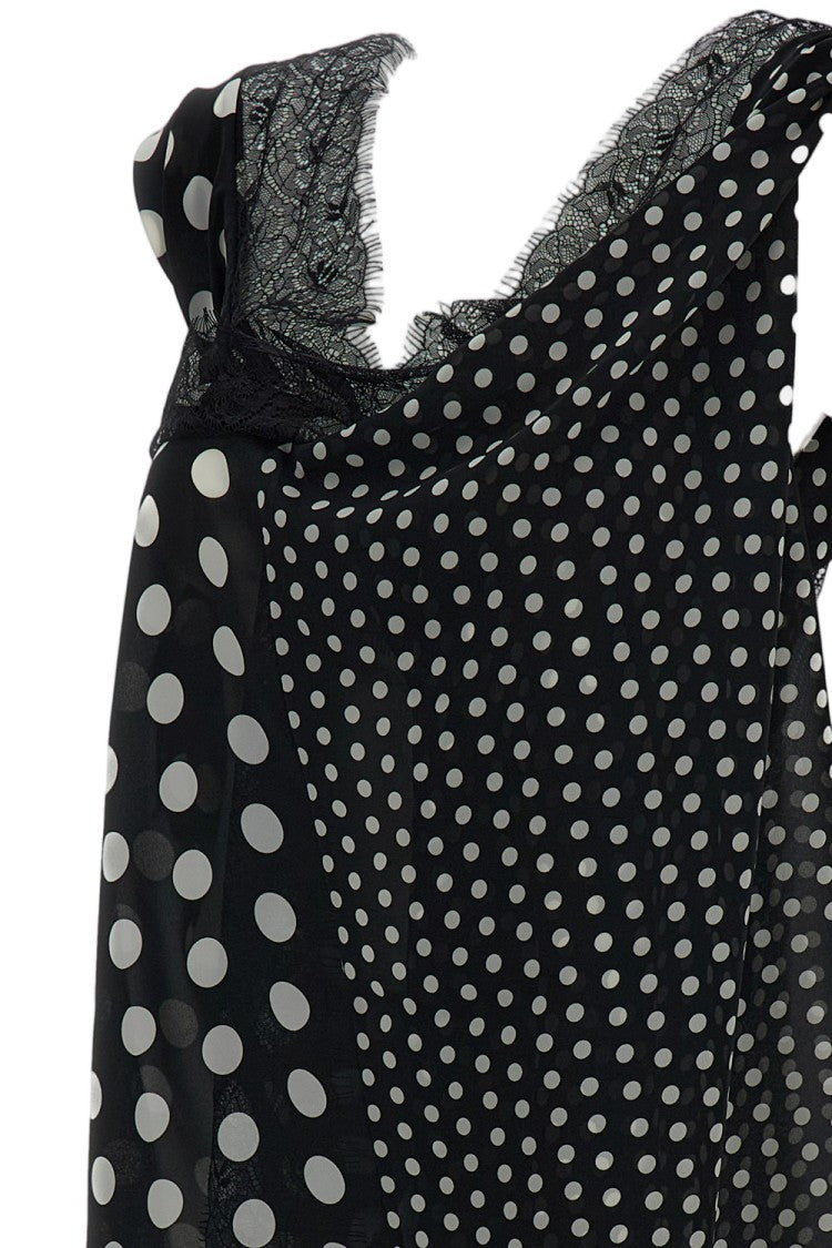 Junya Watanabe Polka Dot Sleeveless Top