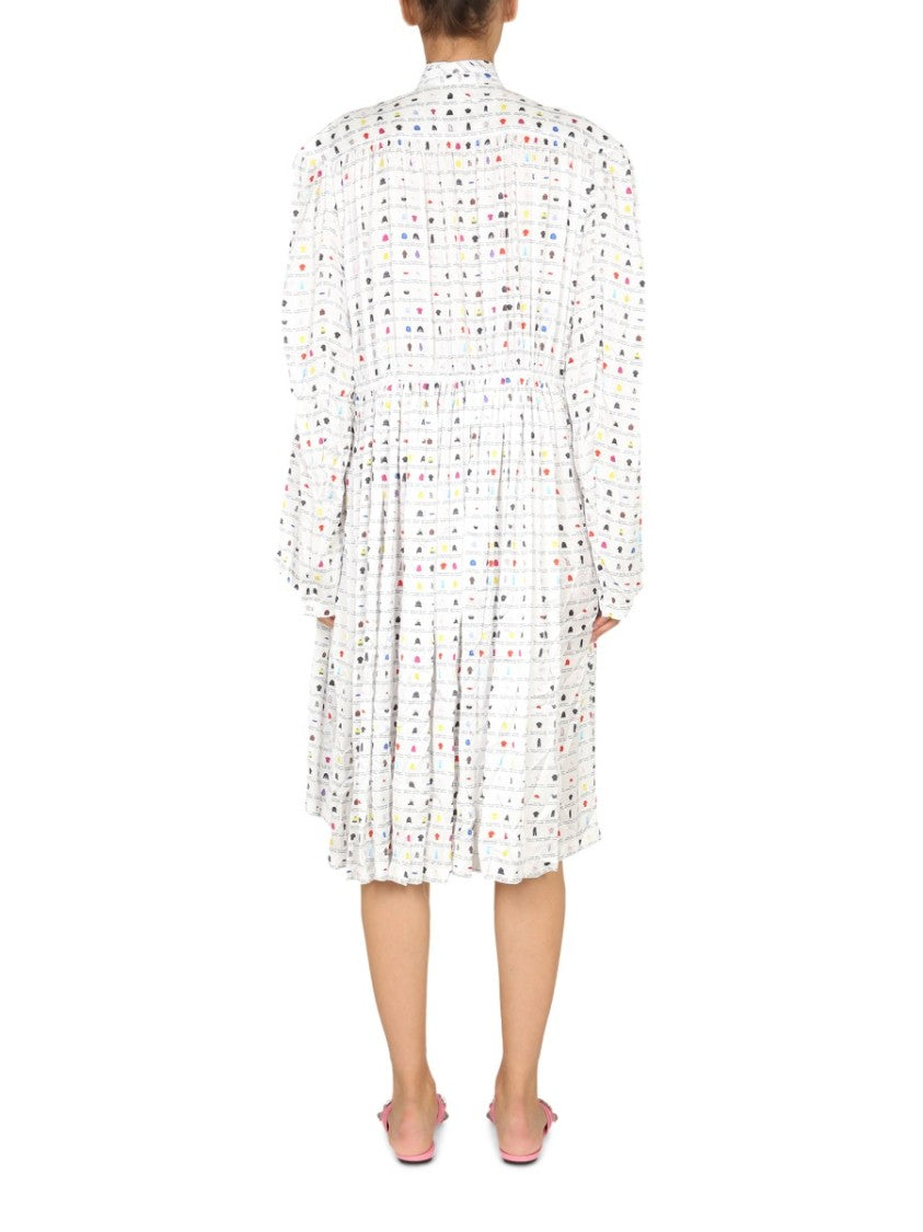 Balenciaga "Paper Crush Floral" Dress