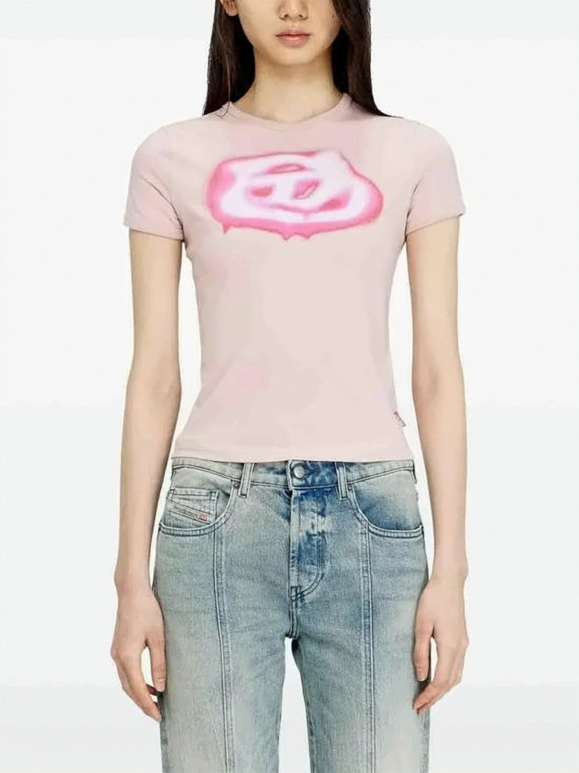 Diesel Short-Sleeve T-Shirt With Abstract Graphic