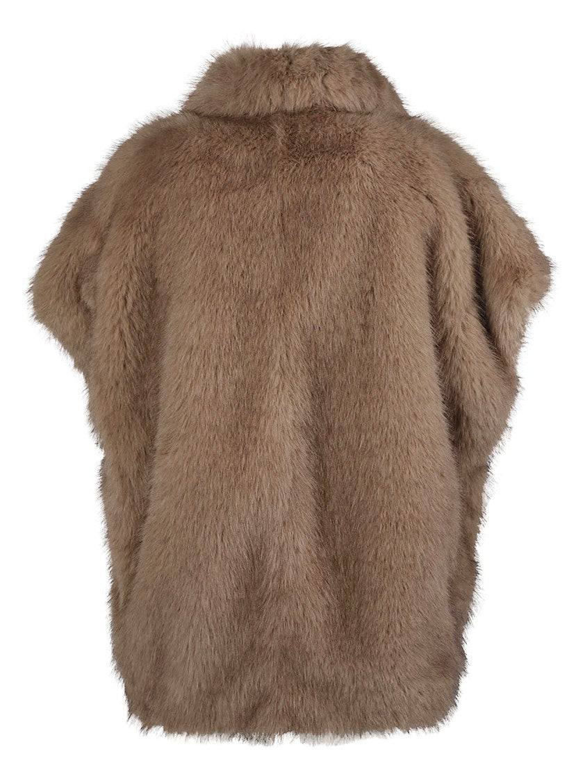 Herno Soft Faux Fur Boxy Coat