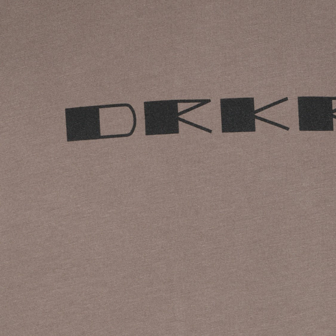 Drkshdw By Rick Owens Taupe Central Graphic Logo T-Shirt