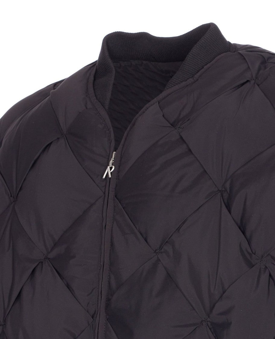 Represent Pillow-Quilted Puffer Jacket With High Collar
