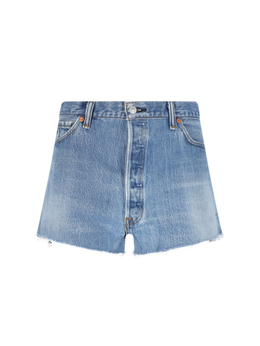 Re/Done Levi’S X Re/Done Denim Shorts – Blue