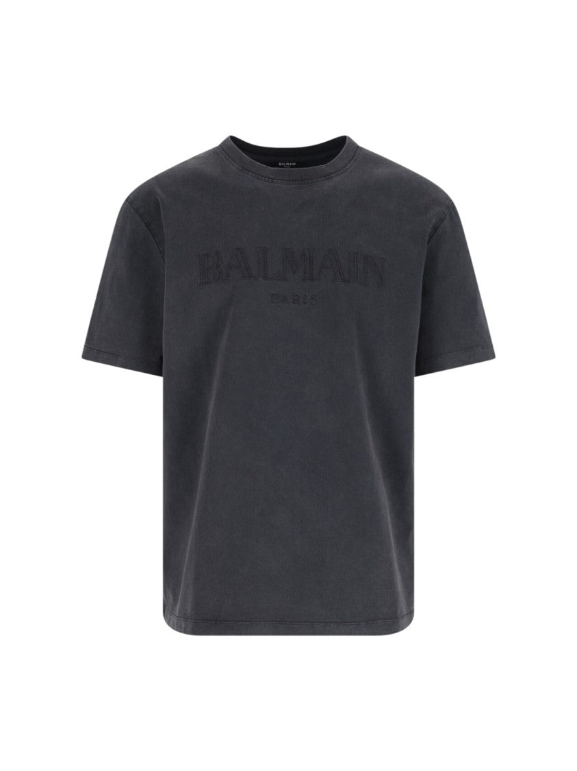 Balmain Logo T-Shirt – Grey