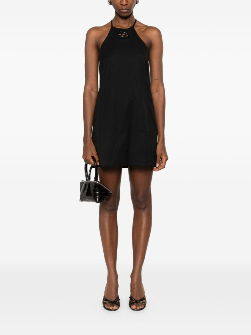 Diesel Black Halterneck Cutout A-Line Dress