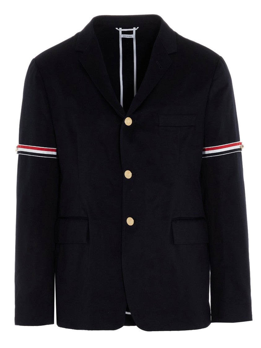 Thom Browne Classic Tailored Blazer With Distinctive Arm Bands