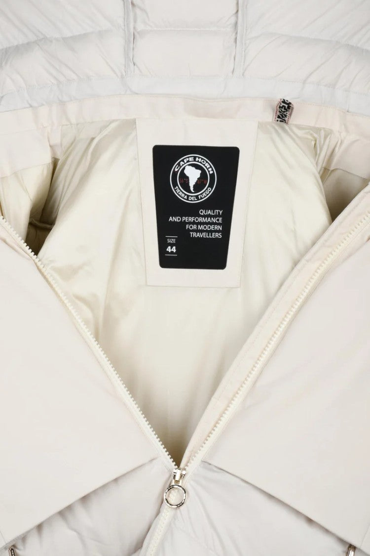 Cape Horn Long Down Jacket White - White