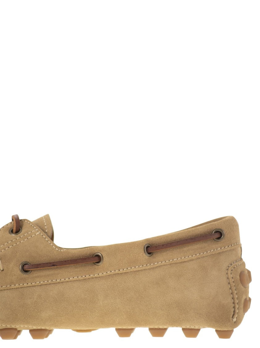 Tod's Rubber Bubble Suede Boat