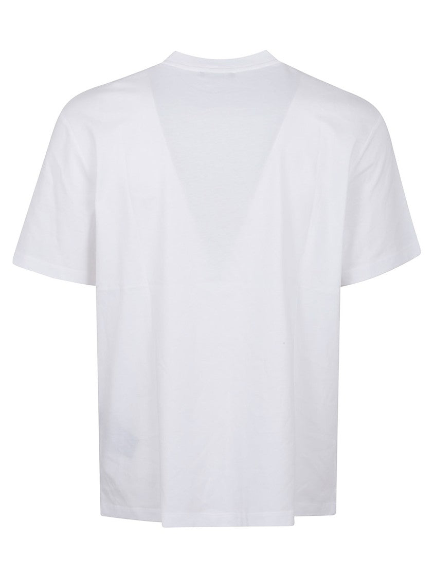 Balmain Pure Cotton T-Shirt With Ribbed Trim