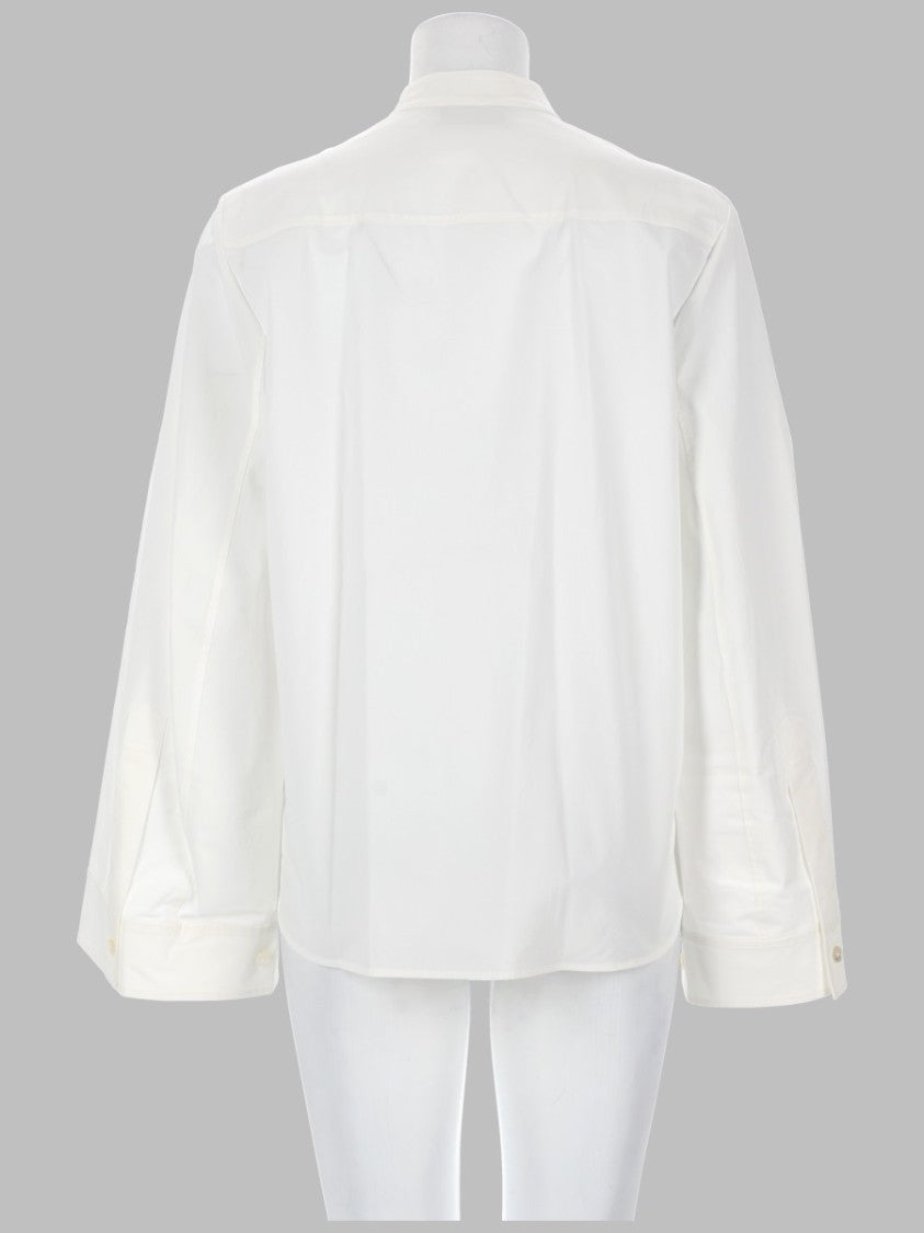 Tory Burch White Bow Tie Detail Cotton Tunic