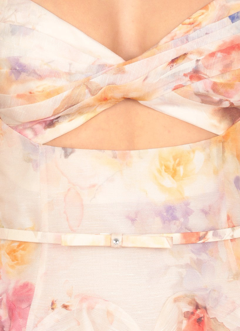 Zimmermann Crush Twist Front Mini Dress