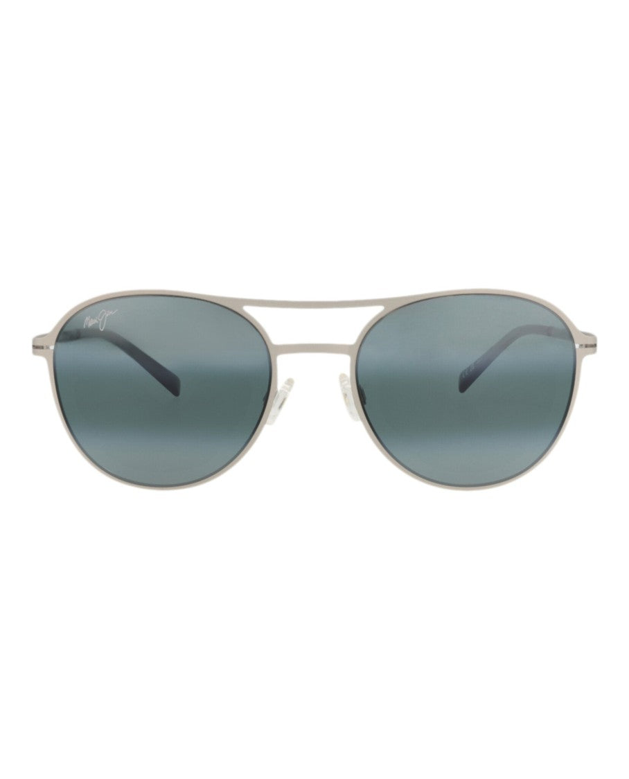 Maui Jim Round-Frame Metal Sunglasses