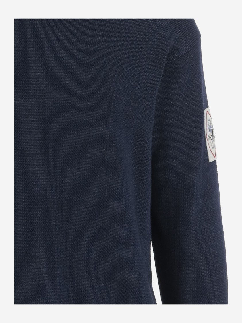 C.P. Company Cotton Logo Sweater