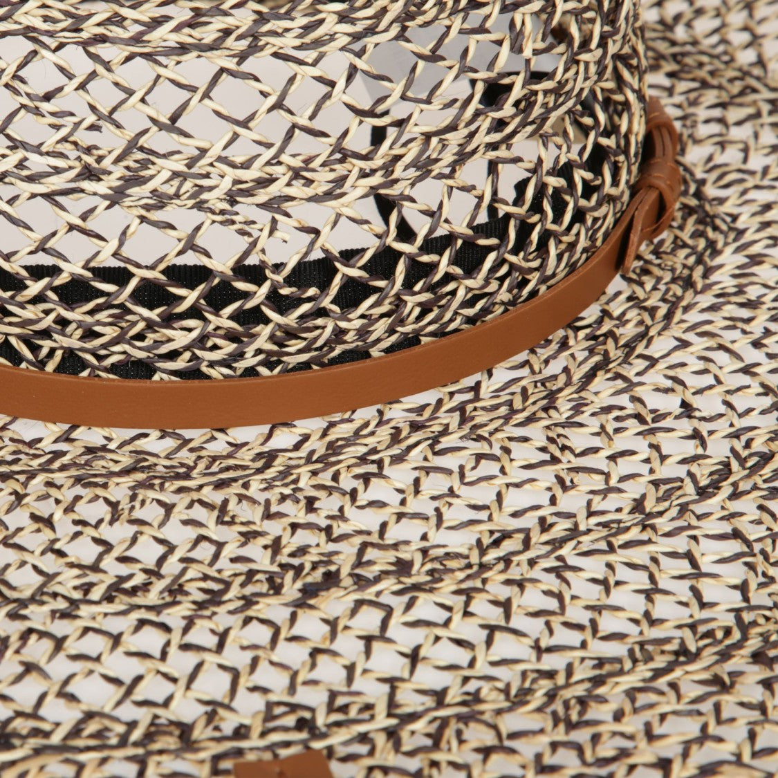 Catarzi Wide-Brimmed Woven Hat With Structured Crown
