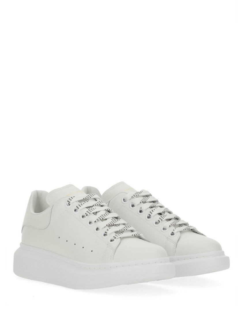 Alexander Mcqueen Oversized Perforated Side Exaggerated Leather Sneakers