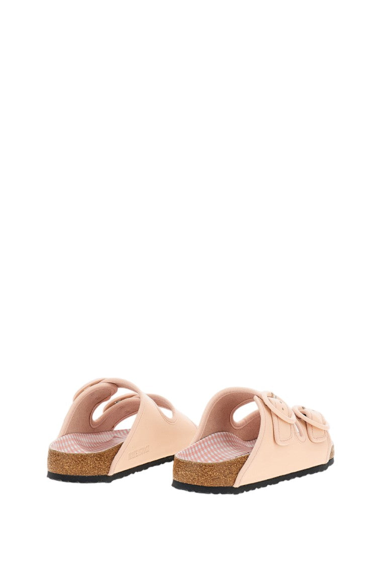 Birkenstock Ballet Flat Inspired Arizona Sandal With Round Buckles