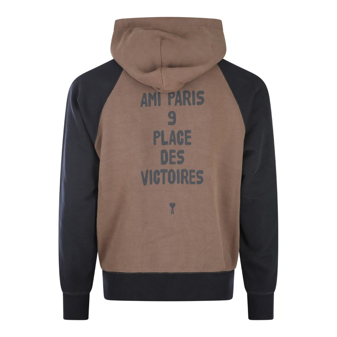 Ami Paris Brown And Black Cotton Sweatshirt