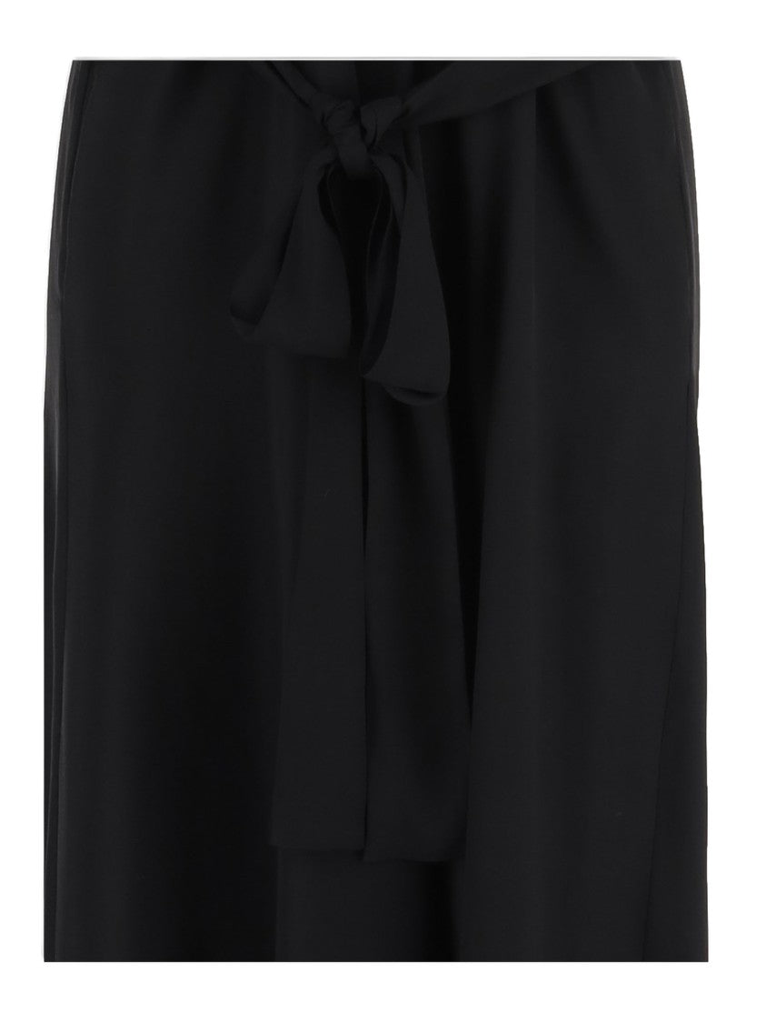 Maison Margiela Mixed Silk Dress With Elegant Lace Inserts
