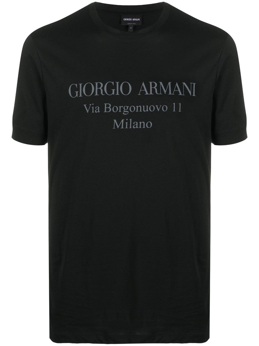 Giorgio Armani Crew Neck Black T-Shirt