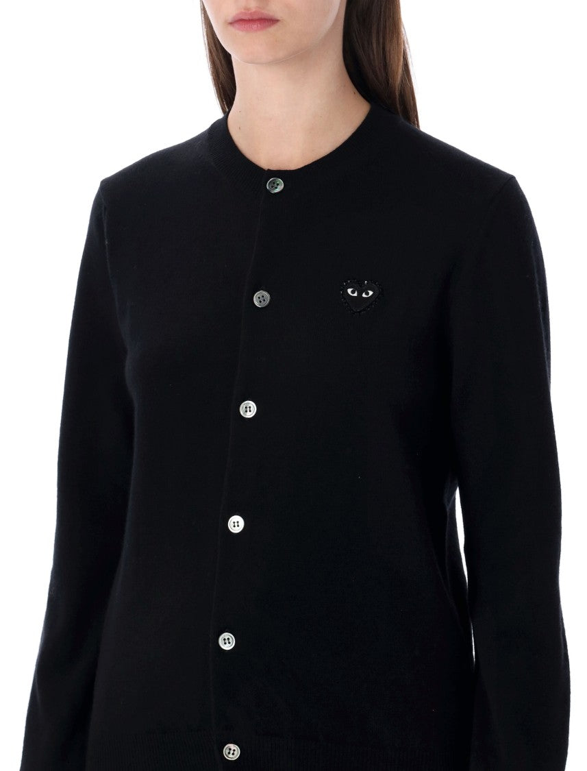 Comme Des Garçons Cuore Nero Round Collar Cardigan