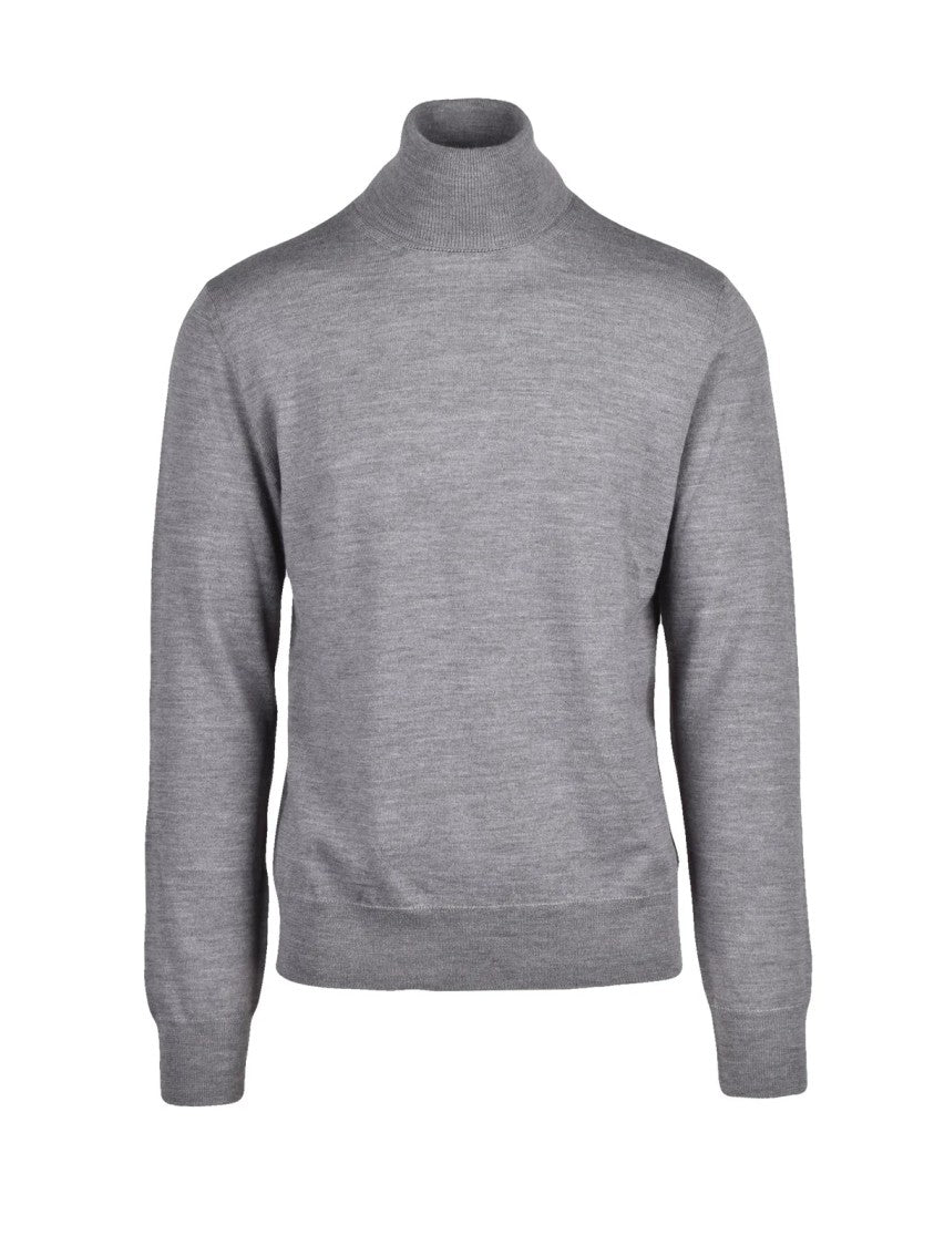 Mm6 By Maison Margiela Grey Minimalist Virgin Wool-Blend Sweater