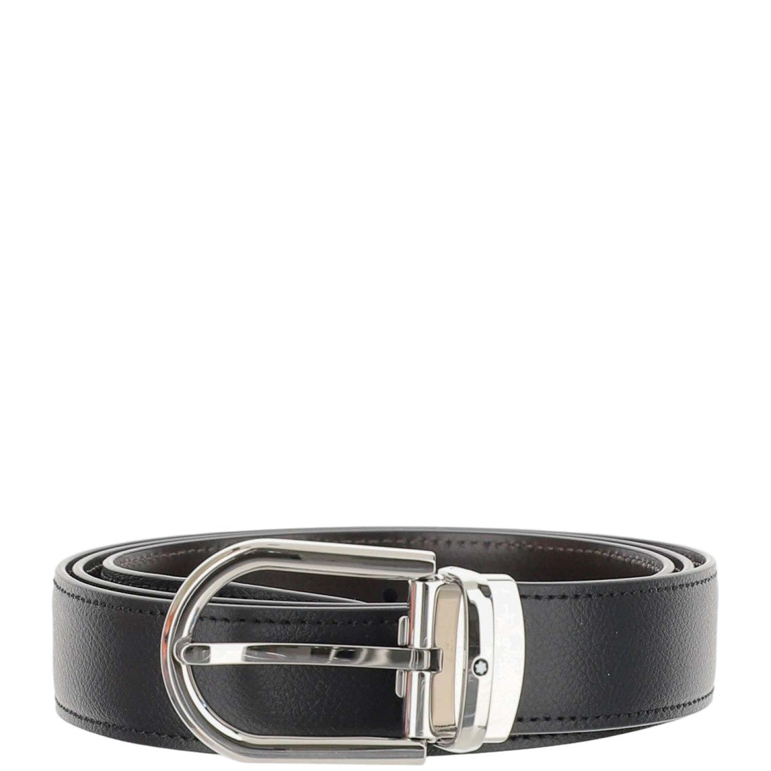 Montblanc Reversible Leather Belt With Polished Finish