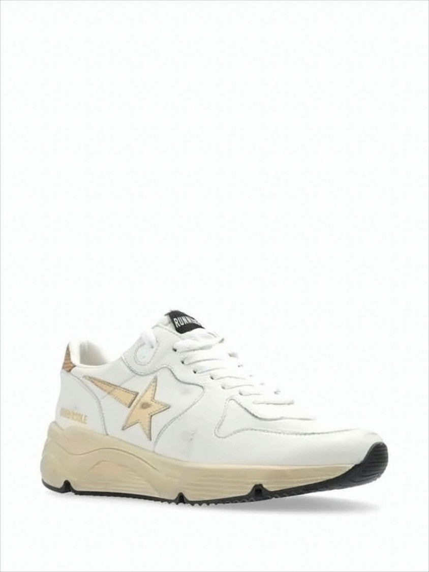 Golden Goose Low-Top Sneakers With Metallic Gold Star Detail