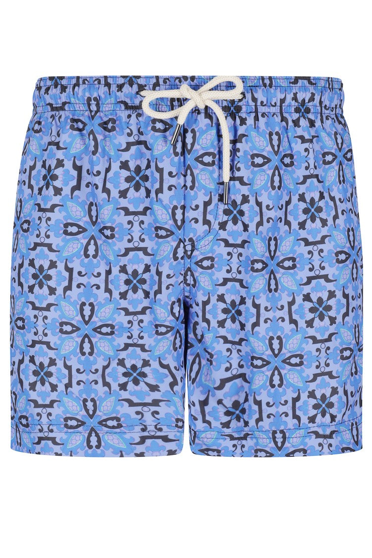 Peninsula Drawstring Swimsuit - Purple