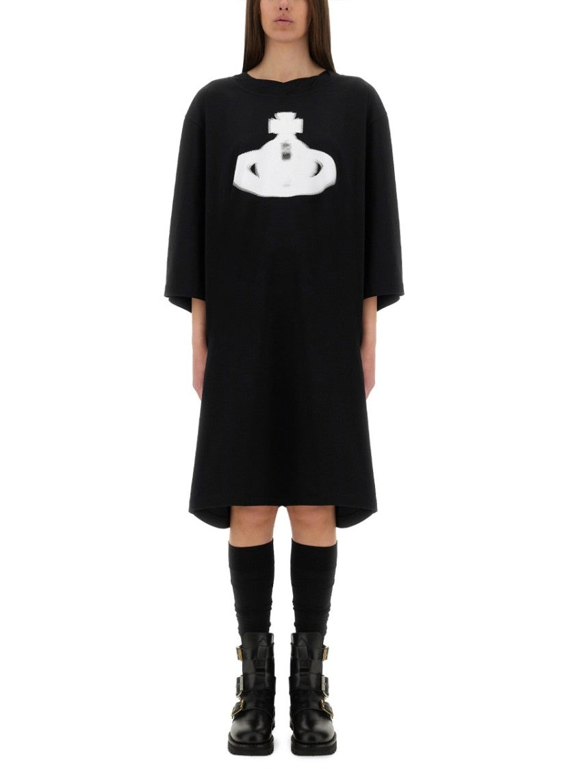 Vivienne Westwood "Halftone Orb Isla" T-Shirt Dress
