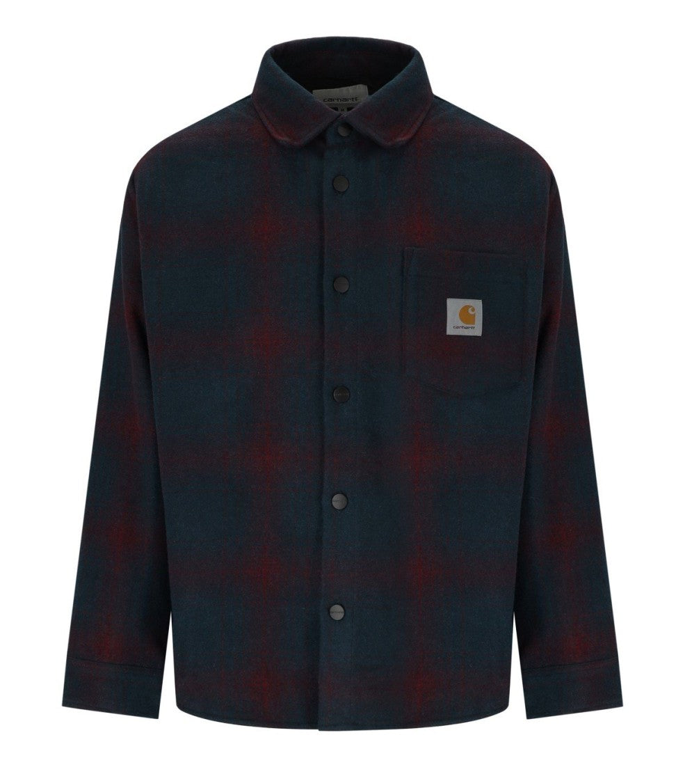 Carhartt Wip Brennan Check Teal Shirt Jacket