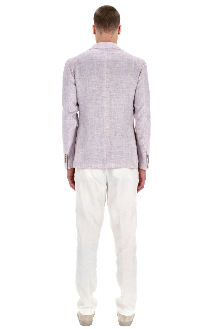 Tagliatore Montecarlo Line Linen-Wool Knitted Jacket