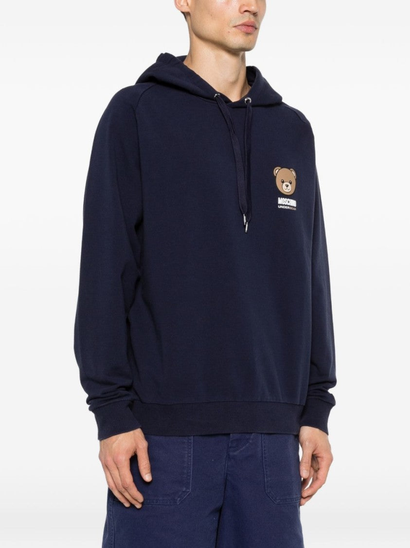 Moschino Silk And Nylon V-Neck Knit Hoodies