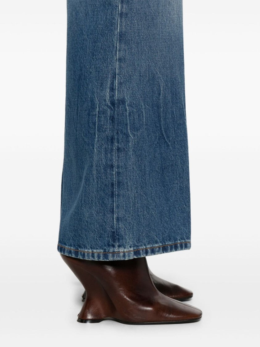 Victoria Beckham Flared Denim Jeans With Mid-Rise Waist