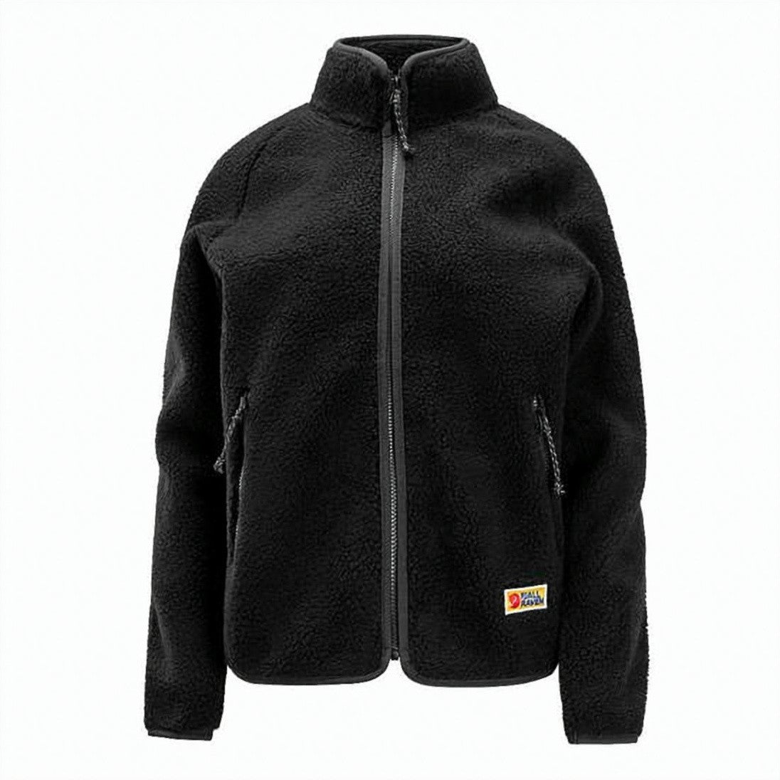 Fjallraven Textured Polyester Jacket With Stand-Up Collar And Zippered Pockets