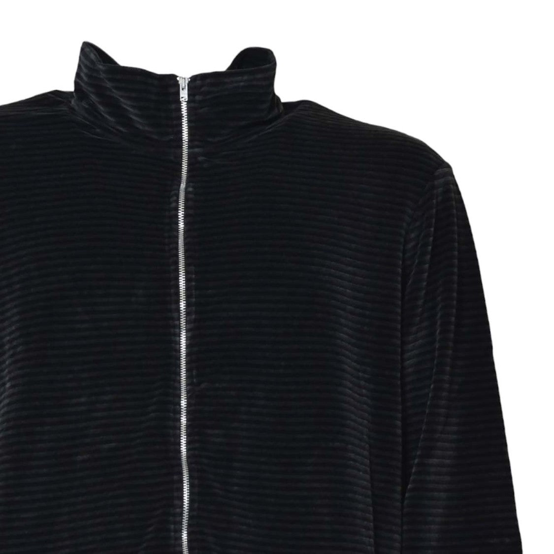 Our Legacy Relaxed Fit Black Sweater With High Collar And Front Zipper