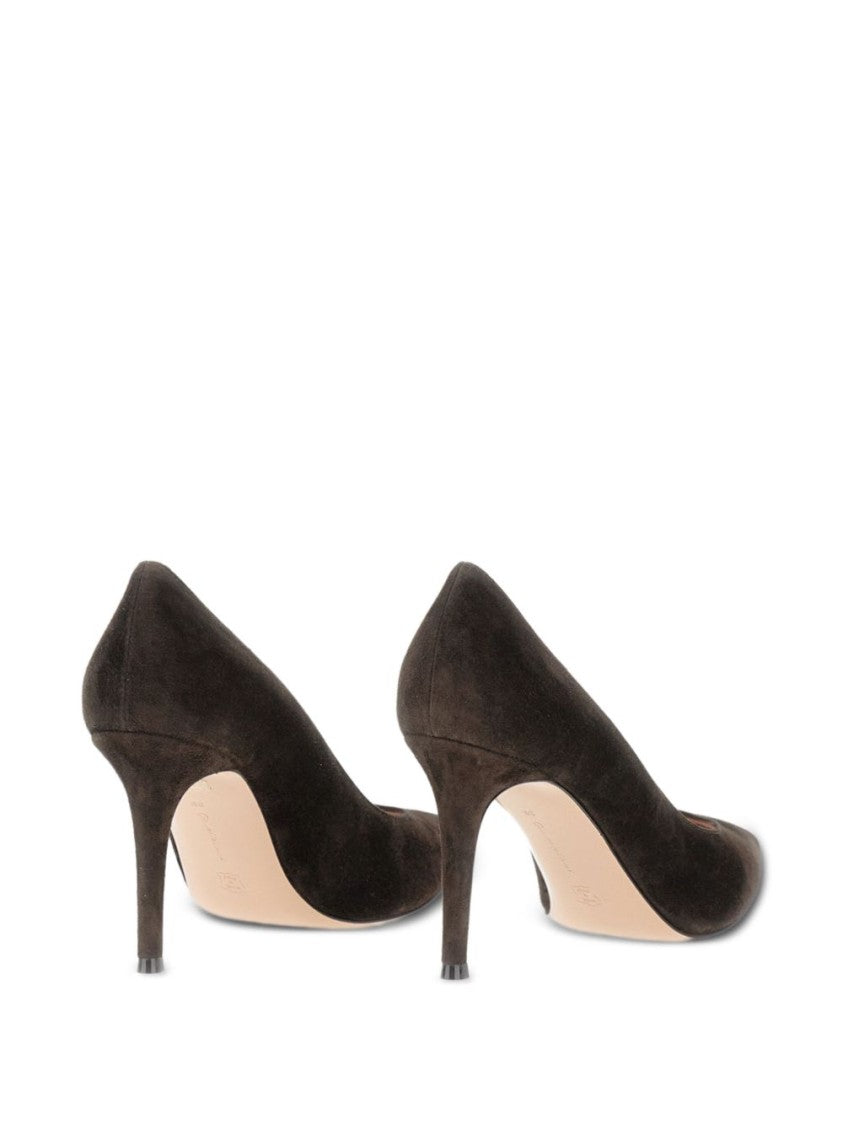 Gianvito Rossi Multicolor Pointed Toe Suede Stiletto Pumps