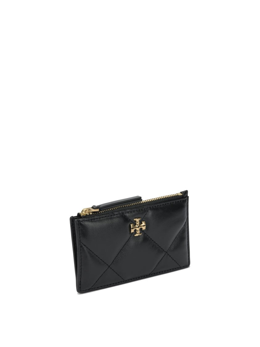 Tory Burch Quilted Black Cow Leather Wallet
