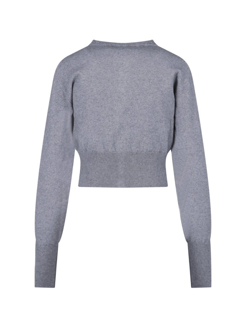 Vivienne Westwood Cropped Knit Sweater With Button-Down Front