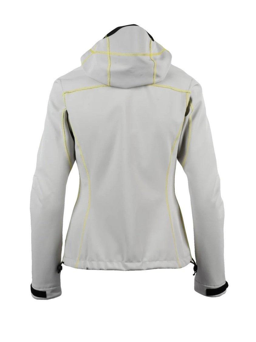 66 North Light Grey Polyester Technical Coat