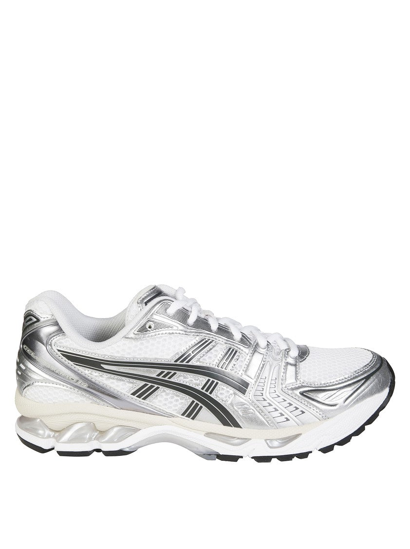 Asics White Gel-Kayano 14 Mesh Metallic Sneakers