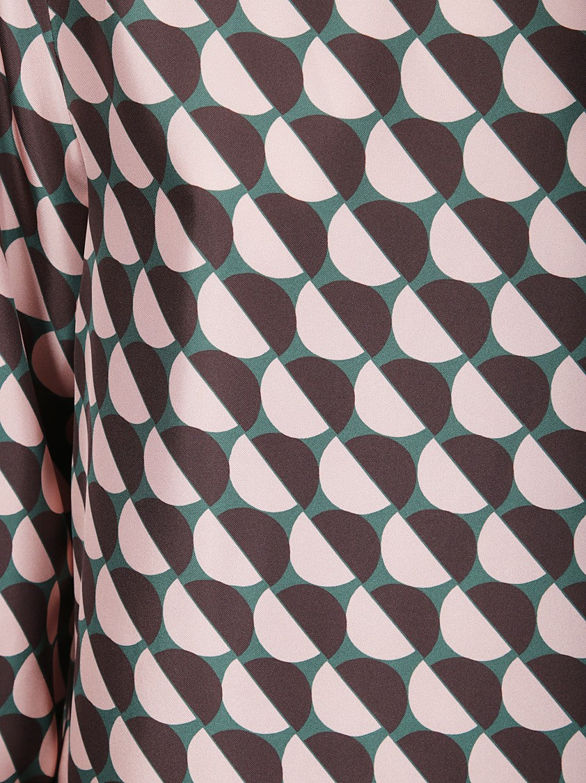 Alberto Biani Maxi Dress With High Collar