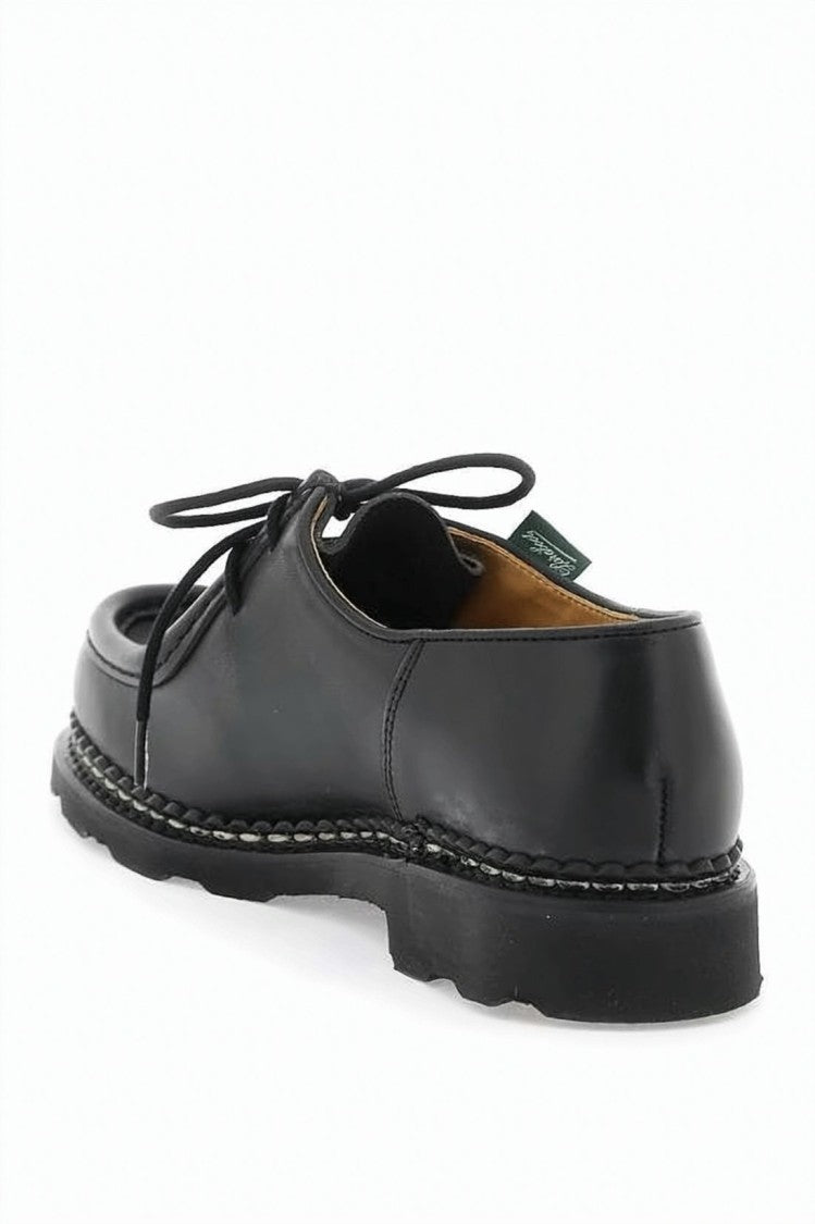 Paraboot Black Smooth Leather Dress Shoes