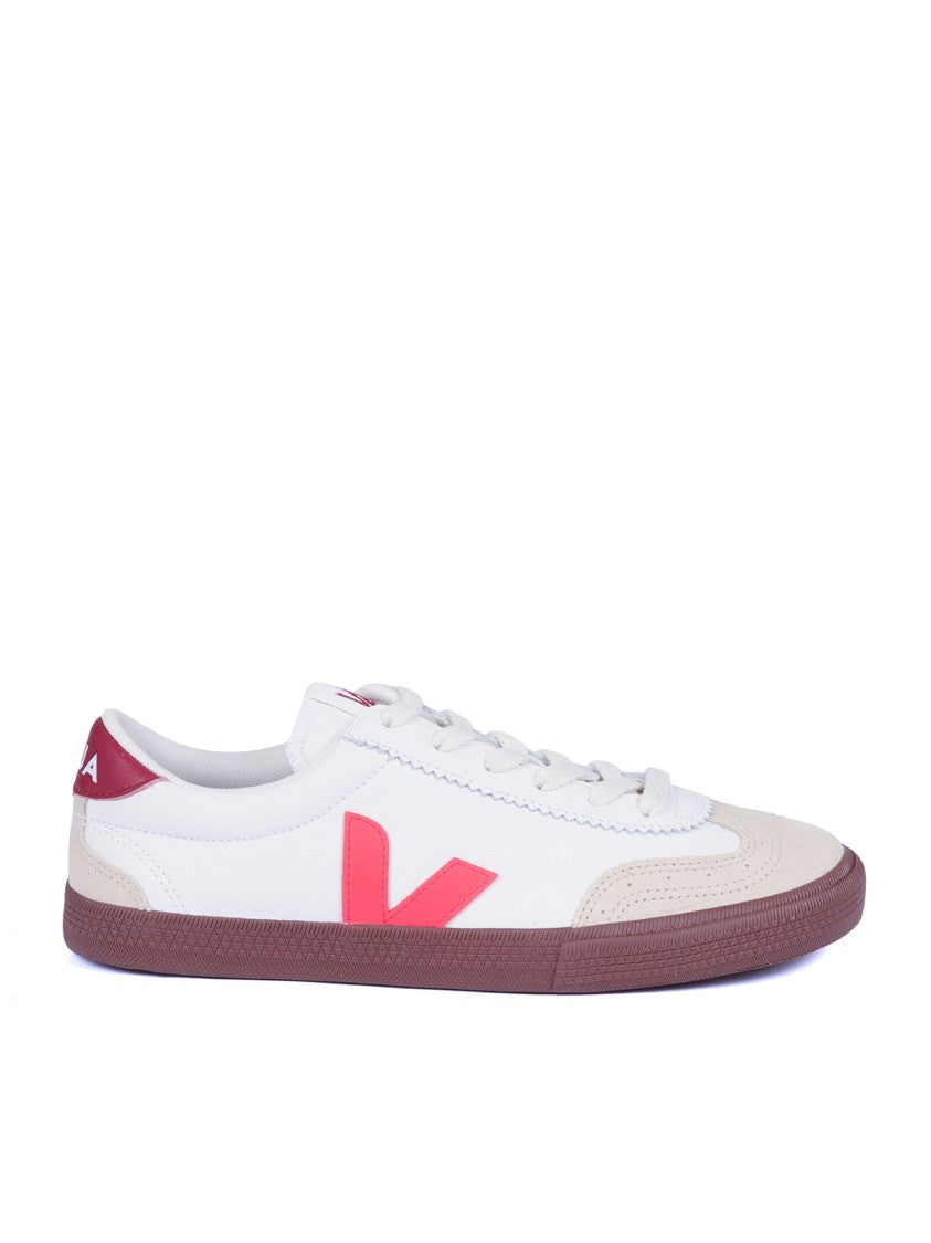 Veja White Pek Bark Suede Sneakers