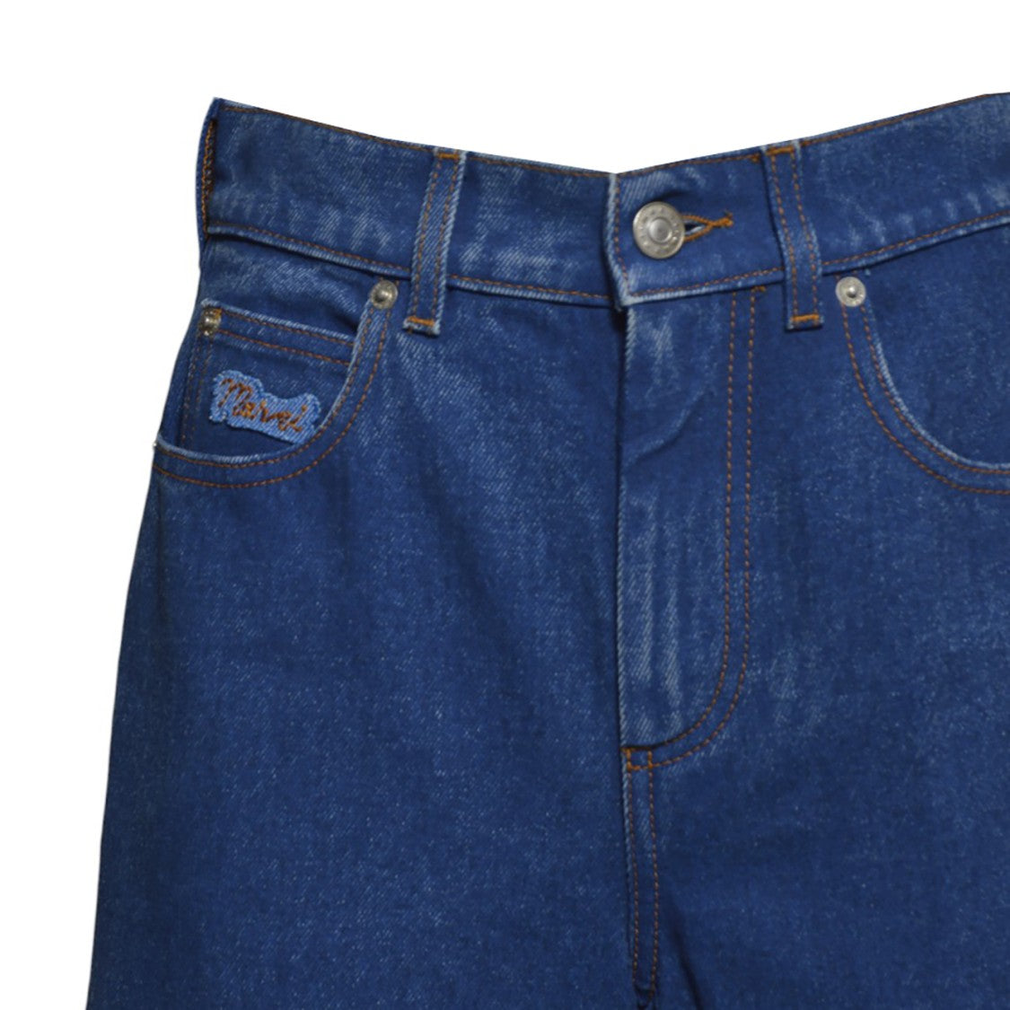 Marni Wide Leg Jeans In Blue Denim