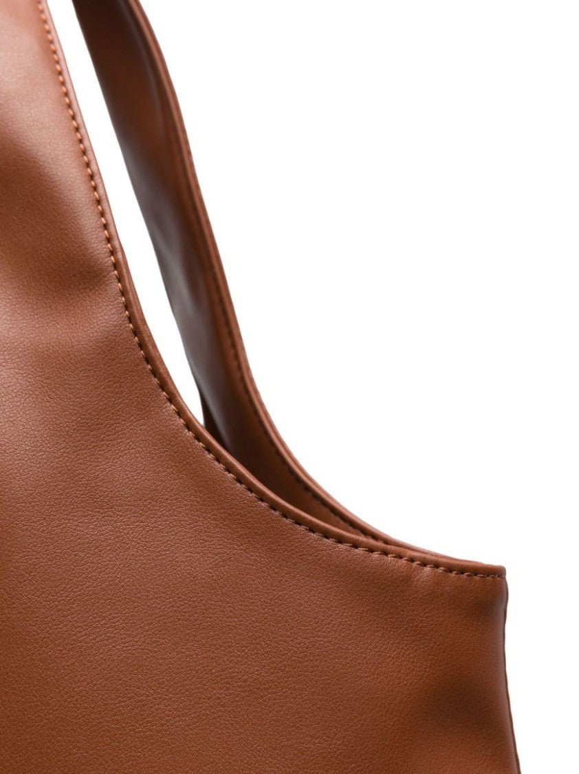 A.P.C. Brown Ninon Signature Logo Tote Bag