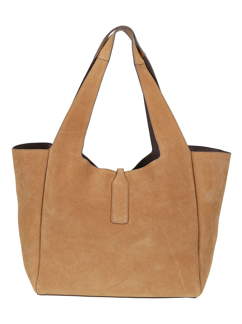Hogan Brown H01x H Shopping Calf Leather Tote Bag