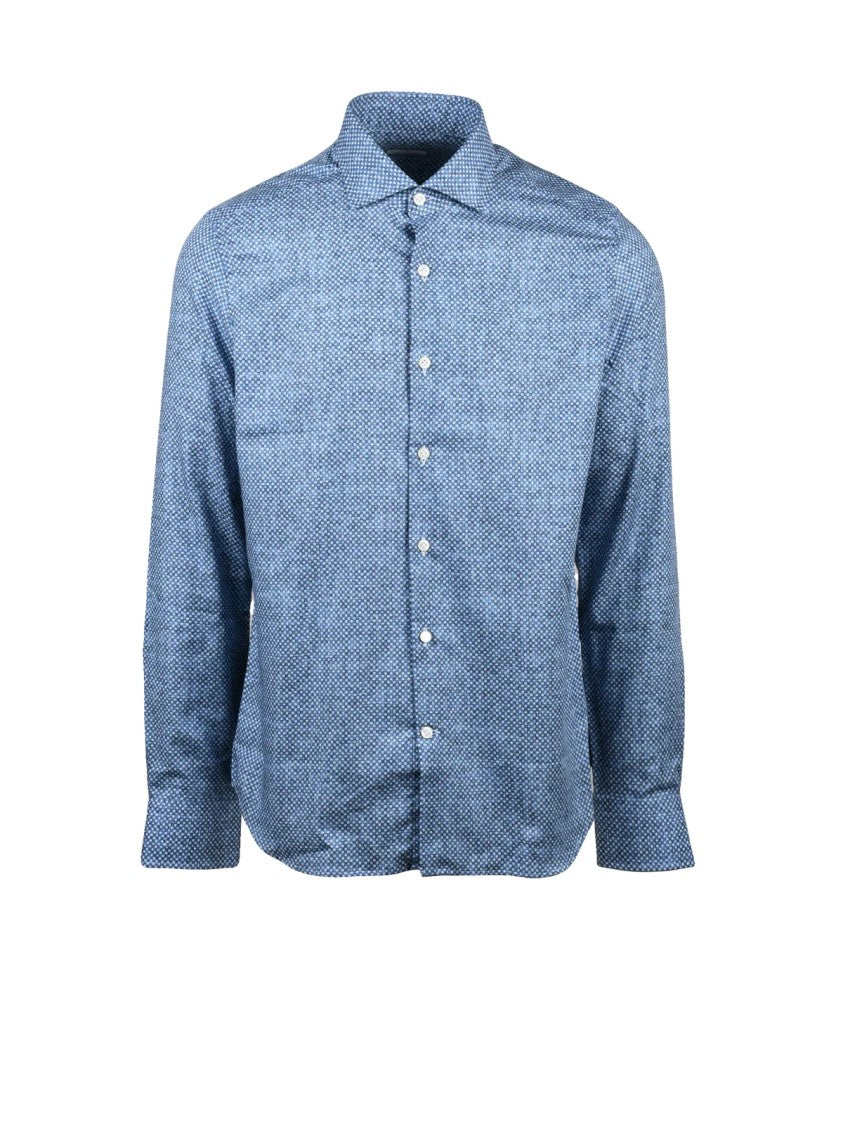 Sonrisa Fior Di Cotone Fior Di Cotone Shirt With Textured Pattern And Classic Button-Down Design