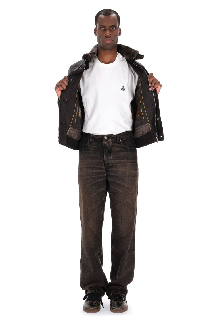 Moorer Cleros-P1 Goatskin Bomber Jacket