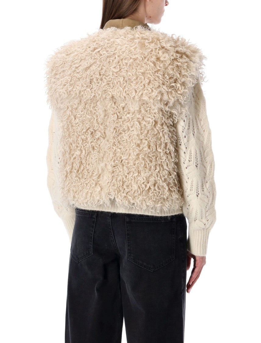 Isabel Marant Étoile Shearling Vest In Suede